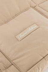 Quilted Tote Bag - Cashew