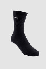 Headline Crew Sock - Black