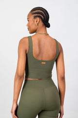 Aria Supportive Tank - Olive