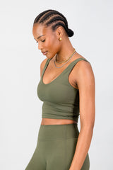 Aria Supportive Tank - Olive
