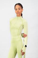 Tempo 1/4 Zip - Aloe