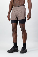 Energy 2-in-1 Short - Brown & Black