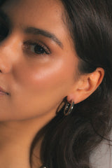 Minimalist Hoop Earrings - Silver