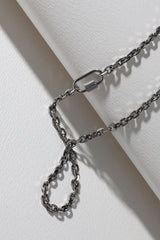 Lock Chain Necklace - Silver