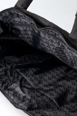 Quilted Tote Bag - Black